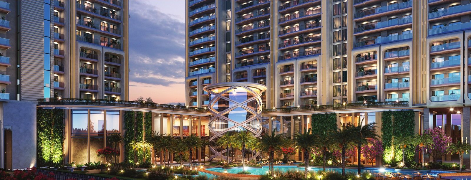 04-sarvam-club-anandam-night Signature Global Sarvam – Sector 37D, Dwarka Expressway