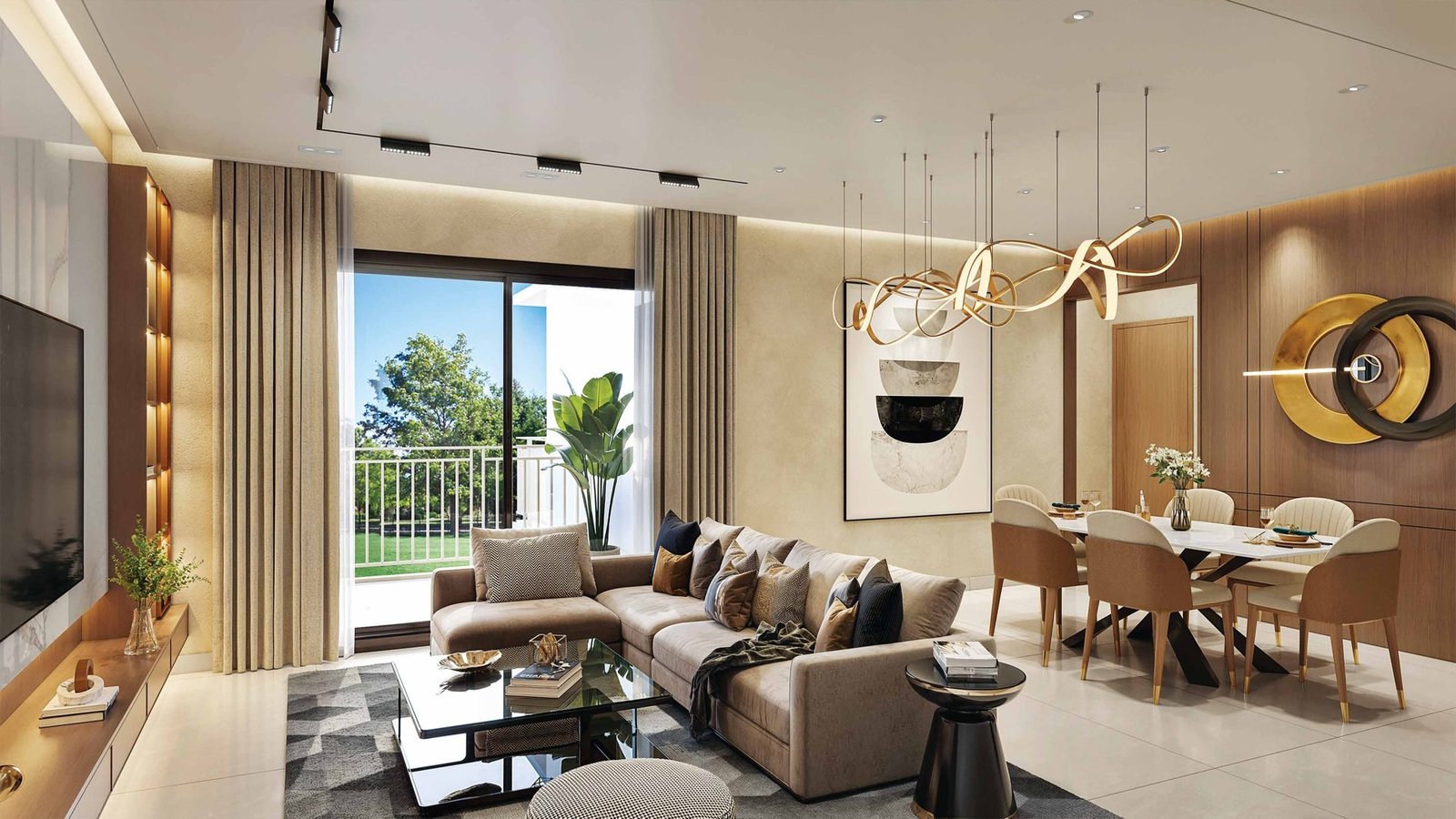10-aaroham-living-room Ashiana Aaroham Phase III – Sector 80, New Gurugram
